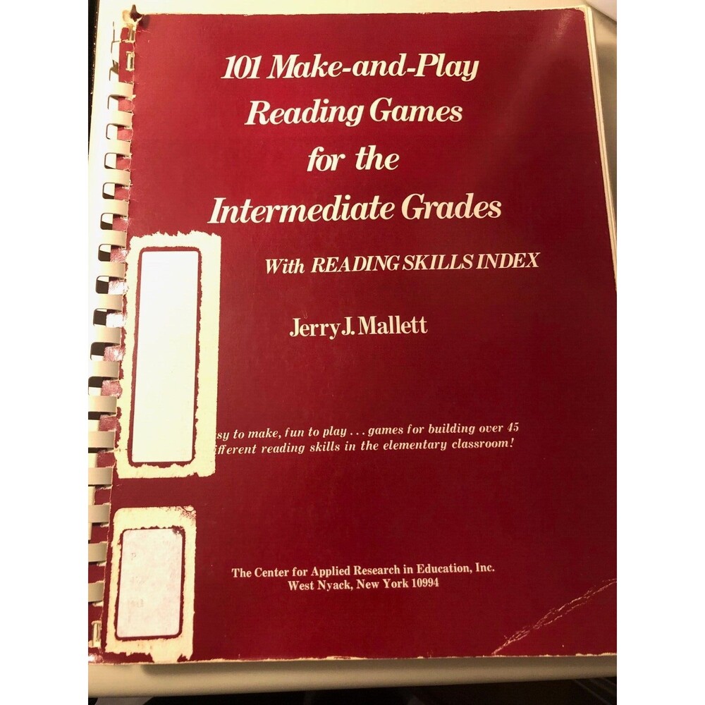101 Make-and-Play Reading Games for the Intermediate Grades with Reading Skills
